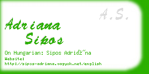 adriana sipos business card
